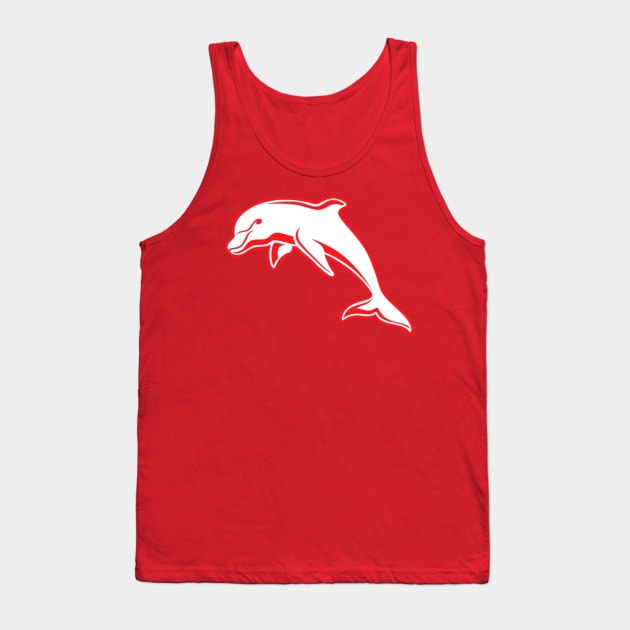 Dolphins NRL rugby Tank Top by zachbrayan